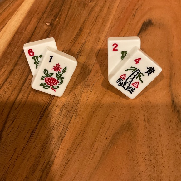 Stacked Mah Jongg Tiles Platter Decoration- Your Choice 🐉 - Picture 8 of 8